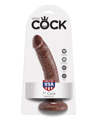 King Cock 7&quot; Cock - Brown