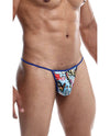 Male Basics Sinful Hipster Wow T Thong G-String Yellow Print XL