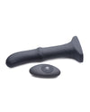 ThunderPlugs Sliding Shaft Silicone Vibrator w/Remote - Black