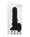 ThunderPlugs Silicone Vibrating &amp; Squirming Plug w/Remote - Black