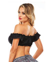 Teacher&#039;s Pet School Girl Tie Top Black O/S