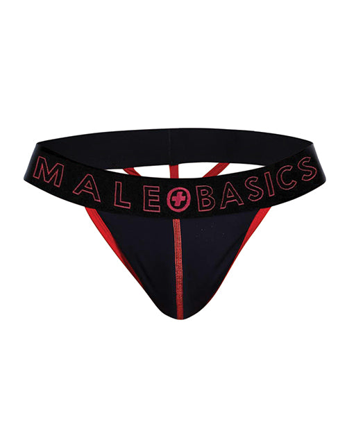 Male Basics Neon Thong Red XL