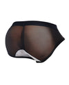 Male Basics MOB Maitre D Brief, Bow &amp; French Cuffs Black/White LG