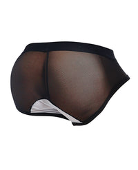 Male Basics MOB Maitre D Brief, Bow &amp; French Cuffs Black/White LG
