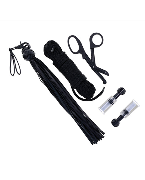 Sportsheets Tied & Twisted Bondage Set - Black