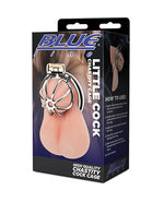 Blue Line Little Cock Chastity Cage