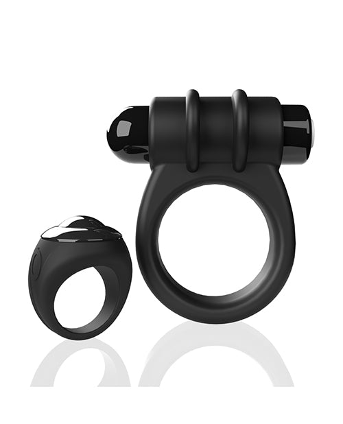 Screaming O Switch Remote Controlled Vibrating Ring - Black