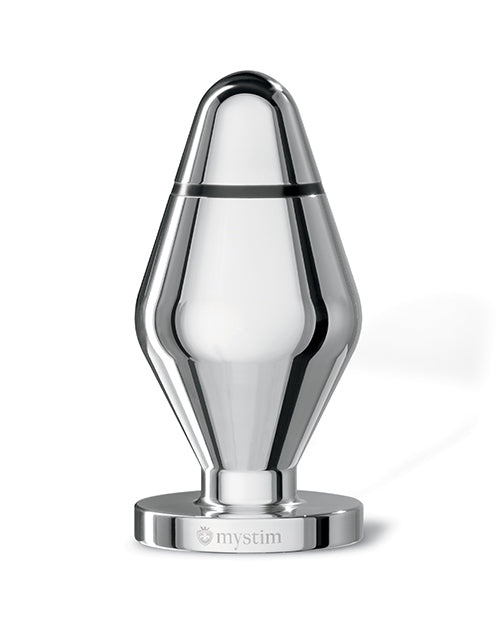 Mystim Little John Buttplug Small Aluminum - Silver