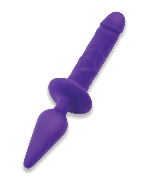 Together Double Pleasure 11 & Double-Ended Dildo & Butt Plug - Purple