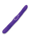 Together Double Delight Double-Ended Vibrating & Thrusting Vibrator - Purple