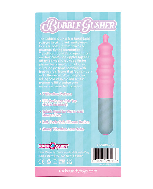 Rock Candy Bubble Gusher Stimulator - Pink/Grey