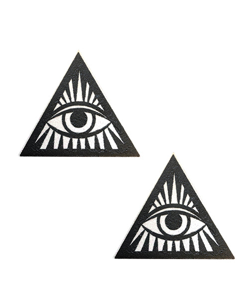 Neva Nude Eye of Providence Pasties - Black/White O/S