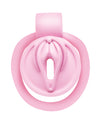 Master Series Pussification Vulva Locking Chastity Cage - Pink