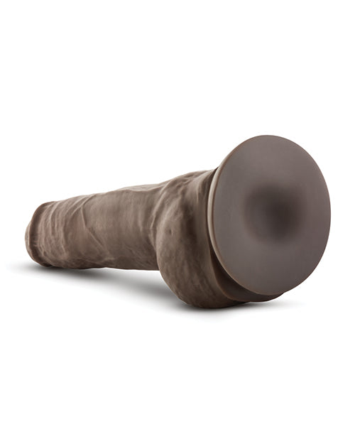 Blush Au Natural 10 inch Big Boy Realistic Dildo w/Balls - Chocolate