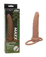 Performance Maxx Rechargeable Dual Penetrator - Brown