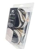 Spartacus Wrist Restraints w/Leather Lining - White Snakeskin Micro Fiber