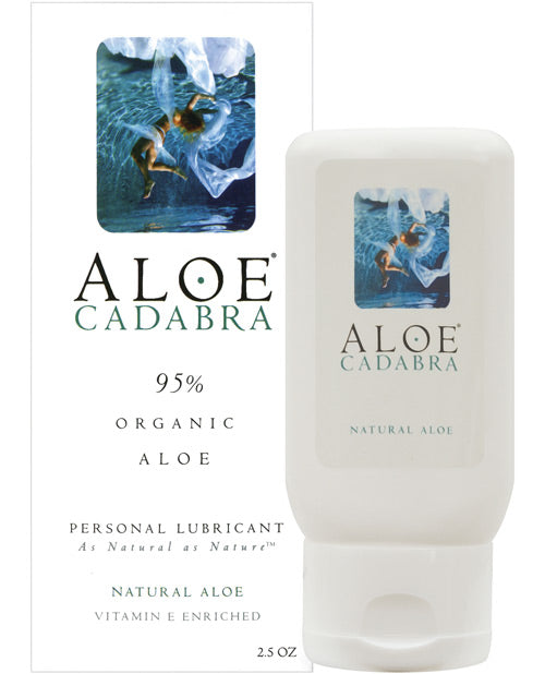 Aloe Cadabra Organic Lubricant - 2.5 oz Bottle Natural