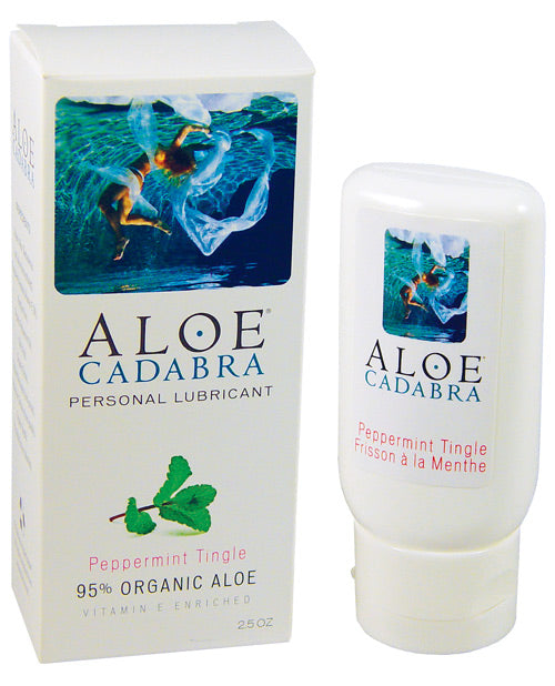 Aloe Cadabra Organic Lubricant - 2.5 oz Peppermint Tingle