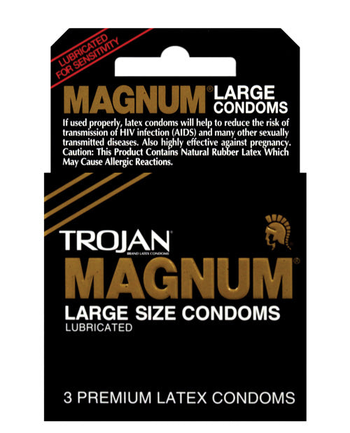 Trojan Magnum Condoms - Box of 3