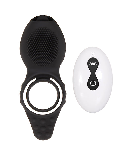 Zero Tolerance Mr. Flicker Vibrating Cock Ring - Black