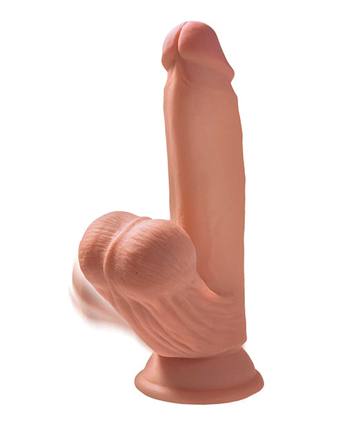 King Cock Plus 7 & Triple Density Cock w/Swinging Balls - Tan