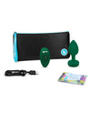 b-Vibe Remote Control Vibrating Jewel Plug (M/L) - Emerald Green