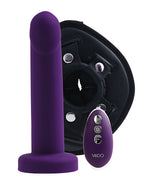 VeDO Strapped Rechargeable Vibrating Strap On - Deep Purple