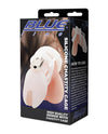 Blue Line Silicone Chastity Cage - White