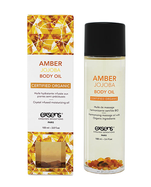 EXSENS of Paris Organic Body Oil w/Stones -  Amber Jojoba 100 ml