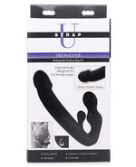 Strap U Tri-Volver 7x Vibrating Strapless Strap on - Black