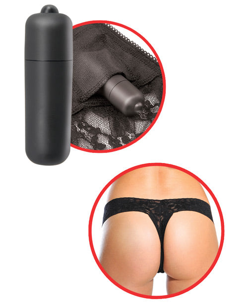 Fetish Fantasy Series Hanky Spank Me Vibrating Panties - Black