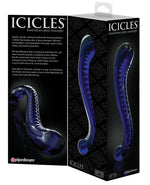 Icicles No. 70 Hand Blown Glass G-Spot Dildo - Purple