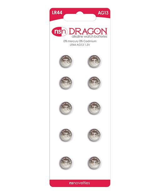 Dragon Alkaline Batteries - AG13/LR44 Pack of 10