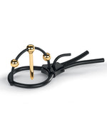 Mystim Plunging Pete w/Corona Strap & Urethral Sound - Black/Gold