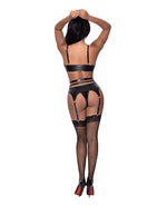 Club Candy Basque & Cheeky Panty Black S/M