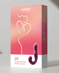 Joi Pro Rotating Head G-Spot Vibrator Clit Licker w/Remote - Purple
