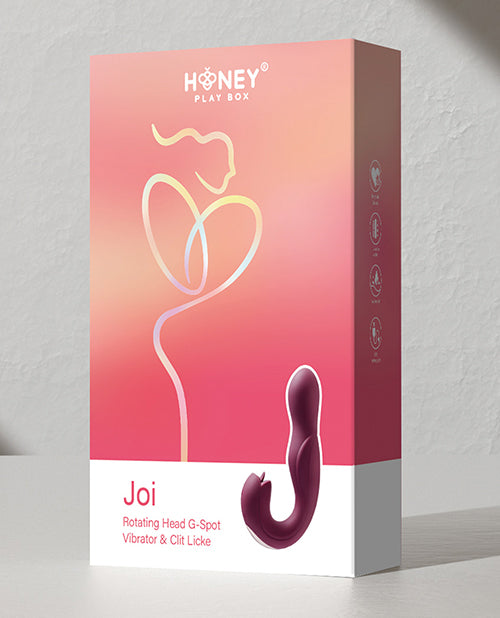 Joi Pro Rotating Head G-Spot Vibrator Clit Licker w/Remote - Purple