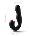 Joi Pro Rotating Head G-Spot Vibrator & Clit Licker w/Remote - Black