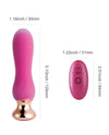 Pink Holic Curved Remote Vibrating Anal Plug