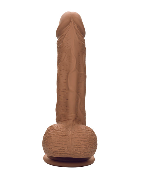 Studs Dual Density Silicone 6.25; Dildo - Brown