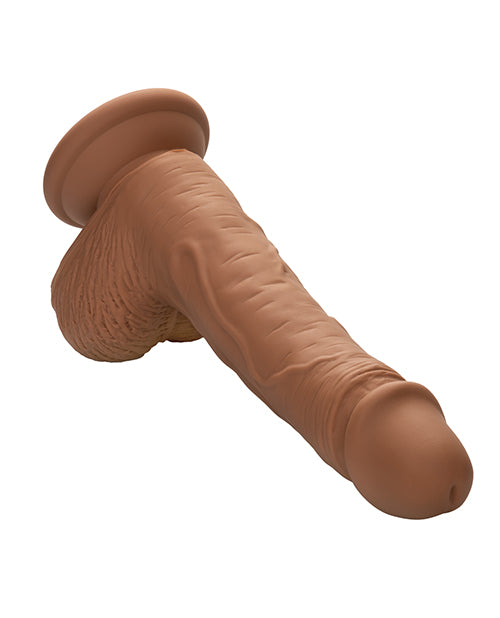 Studs Dual Density Silicone 5; Dildo - Brown