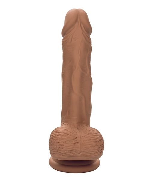 Studs Dual Density Silicone 5; Dildo - Brown