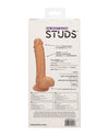 Studs Dual Density Silicone 5; Dildo - Ivory