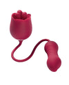 Rosa Rotating Rose Toy & Thrusting Vibrator & Red