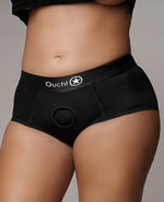 Shots Ouch Vibrating Strap On Brief - Black XL/XXL