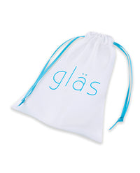Glas 4 & Rechargeable Vibrating Dotted G Spot/P Spot Plug - Blue