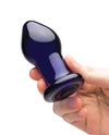 Glas 3.5 & Rechargeable Vibrating Butt Plug - Blue