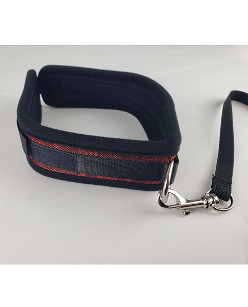 Spartacus Collar &amp; Leash - Neoprene Red