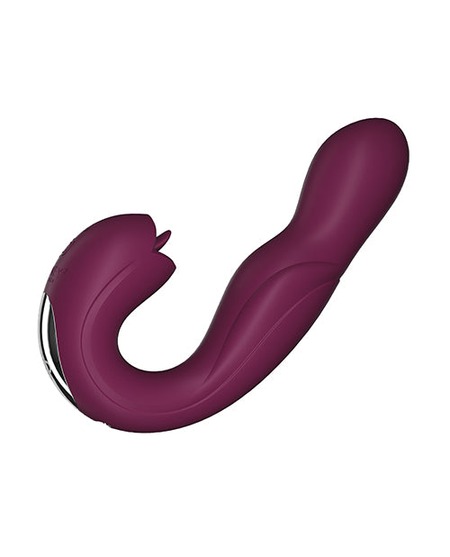 Joi Rotating Head G-Spot Vibrator &amp; Clit Licker - Purple