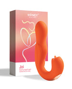 Joi Rotating Head G-Spot Vibrator &amp; Clit Licker - Orange